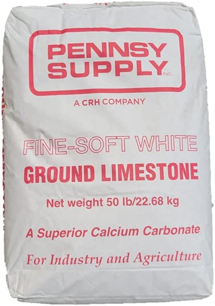 Piedra caliza blanca fina y suave  50 libras  Múltiples usos  Carbonato de calcio (50 libras)