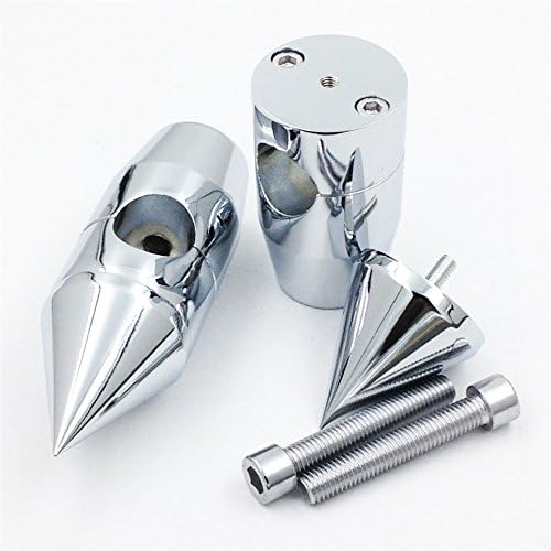 HTTMT MT030-005-1 “- 1” pulgadas Spike elevadores de manillar compatibles con Harley Cruisers Choppers Metrics Victory CROMADO