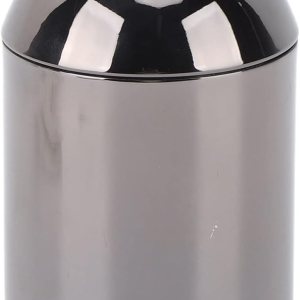 Kuuleyn Soportes para hisopos de algodón de acero inoxidable, tarro de almacenamiento de bolas de algodón cosmético, duradero, multiusos, a prueba Kuuleyn Soportes para hisopos de algodón de acero inoxidable, tarro de almacenamiento de bolas de algodón cosmético, duradero, multiusos, a prueba