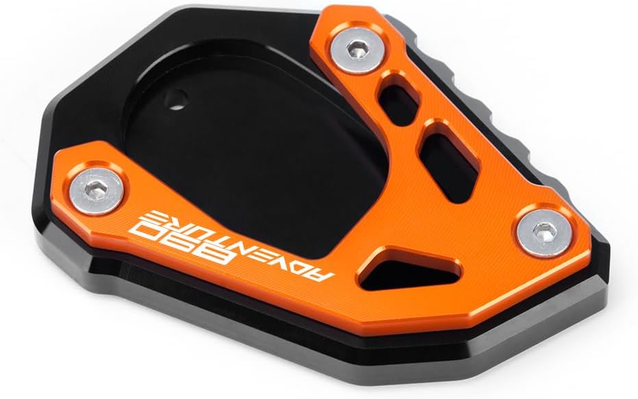Placa de extensión para soporte lateral de motocicleta compatible con KTM 890 AdventureR 2020-2023  Soporte de almohadilla de pie 890 ADV 890ADV