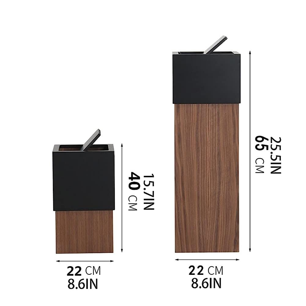 Cubo de basura, cubo de basura de clasificación de madera, papelera para el hogar, baño, sala de estar, cubo de basura de cocina con