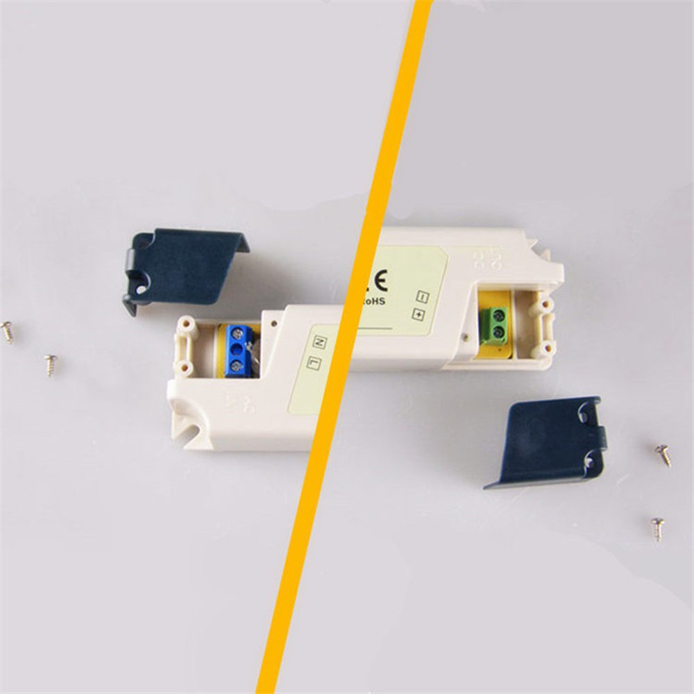 12v 15w led controlador de voltaje constante fuente de alimentación 220v 110v acdc transformador de luz interior IP44 plástico blanco (SANPU