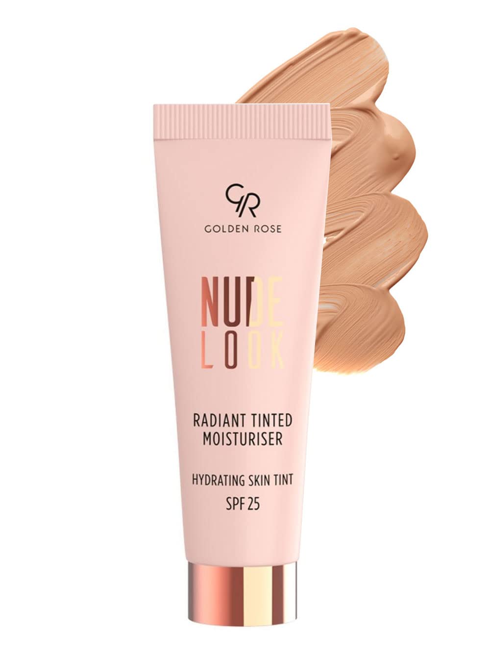 Golden Rose Radiant Tinted Moisturiser Base Hidratante Tintado Brillante Sin Aceite UV SPF 25 (Tinte Medio)