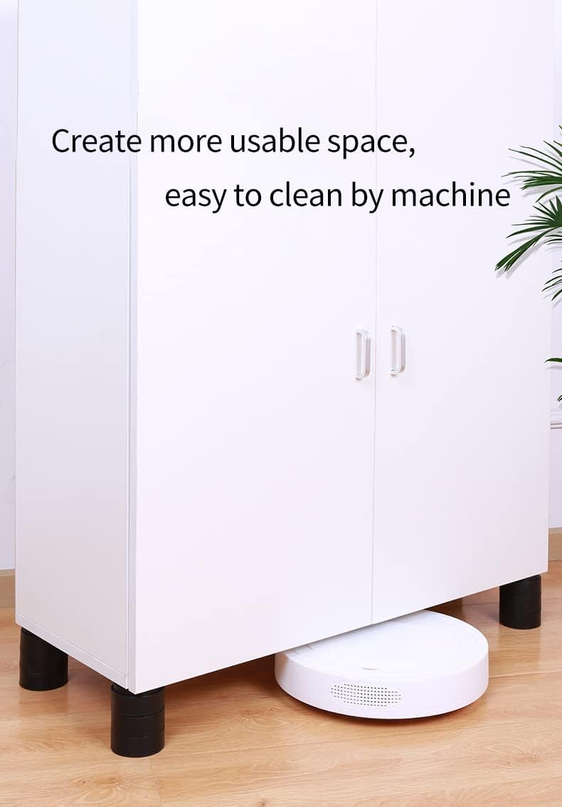 Ezprotekt Elevadores de muebles redondos ajustables de 1 pulgada, elevadores apilables para muebles que crean una altura adicional de 1, 2 o 3