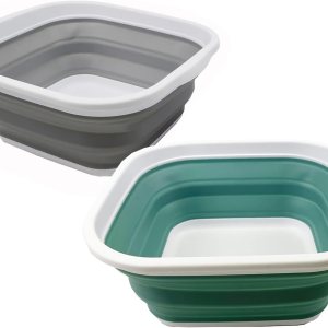 SAMMART Tina de lavado de plástico plegable de 5.5L (1.4 galones), lavabo de lavado portátil, bañera plegable, fácil almacenamiento, ahorra espacio, SAMMART Tina de lavado de plástico plegable de 5.5L (1.4 galones), lavabo de lavado portátil, bañera plegable, fácil almacenamiento, ahorra espacio,