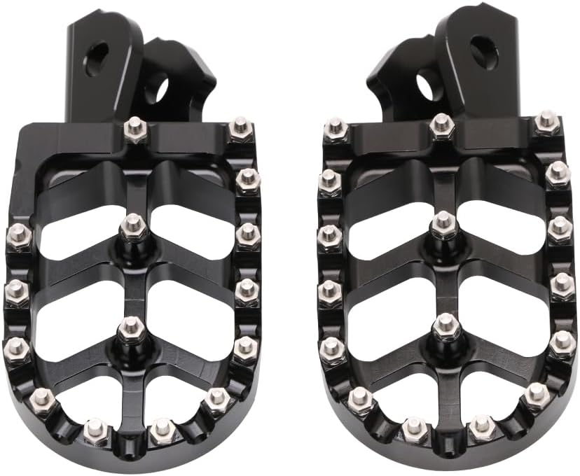 JFG RACING Surron Estriberas con resortes, CNC 7075 Sur Ron reposapiés para bicicleta eléctrica SurronSur Ron XSur Ron SX160X260, color negro