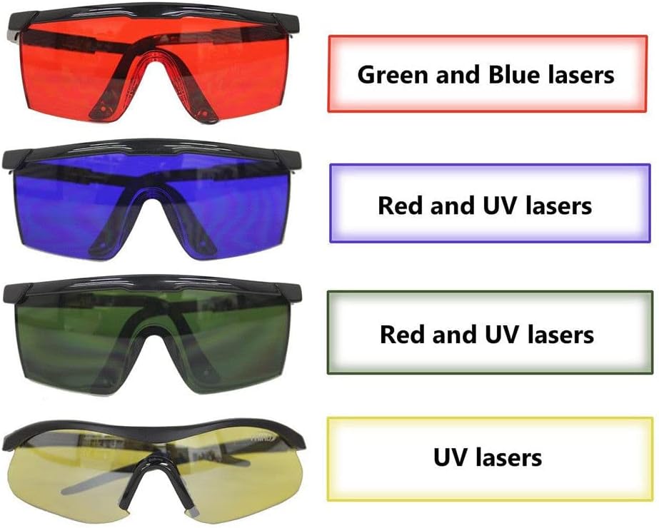 Gafas de seguridad láser, gafas de seguridad de protección ocular láser, traje para el tratamiento del laser del retiro del pelo