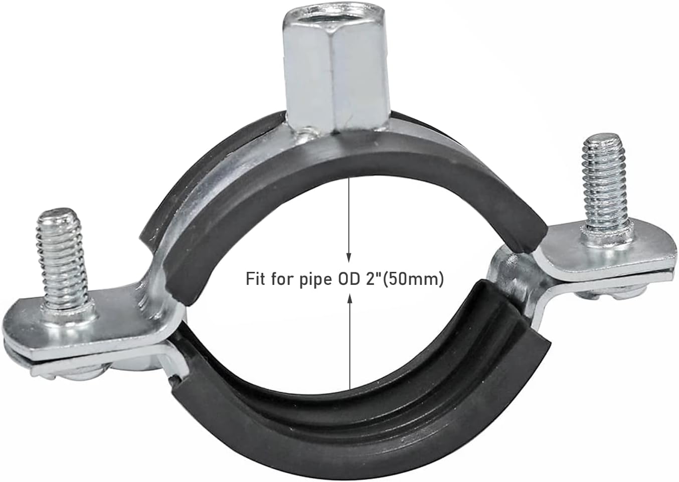AKIHISA 10 piezas de soporte de tubo de anillo dividido, soporte de tubería ajustable resistente, abrazadera de montaje en pared, montaje en techo,
