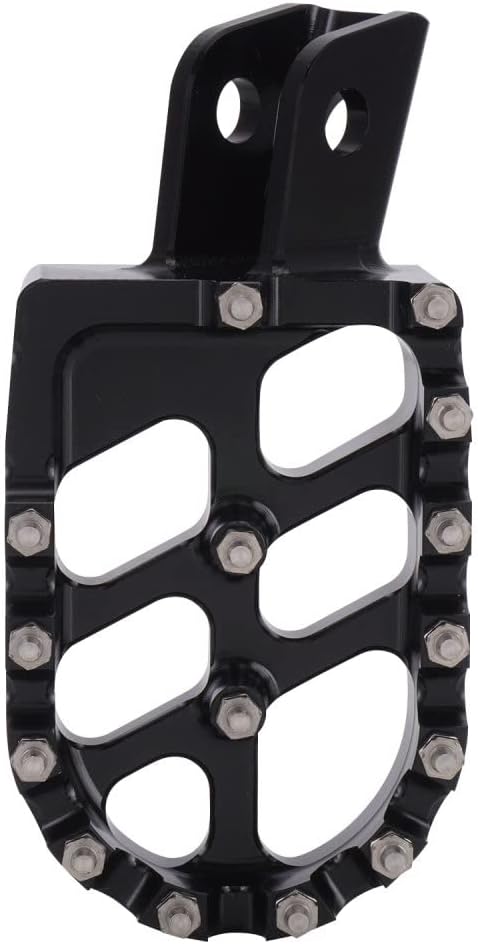 AnXin Estriberas para motocicleta de motocross, reposapiés CNC para KLX 110 KLX110 2002-2023 KLX110L 2010-2023 KX60 1998-2003 Pit Bike Negro