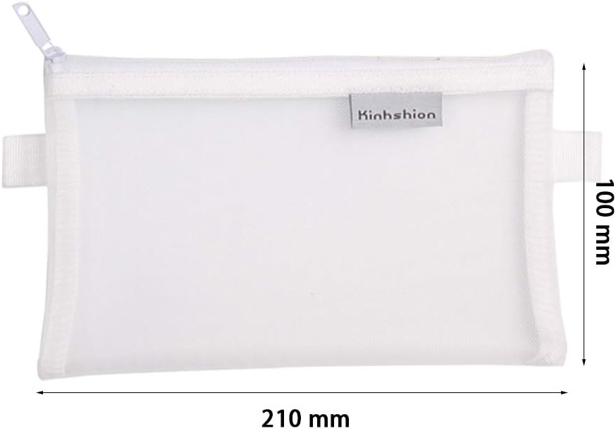 Bolsa con cremallera A6, 4 unidades, bolsas de malla transparente con cremallera, bolsa organizadora pequeña, bolsa con cremallera, bolsa de