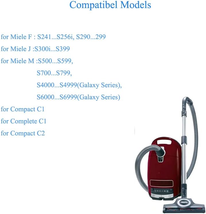 YHZONE Bolsas de repuesto para aspiradoras Miele GN Classic C1 Complete C1 Complete C2 Complete C3 S227 S240 S270 S400 S2 S2 S5 S8 Series