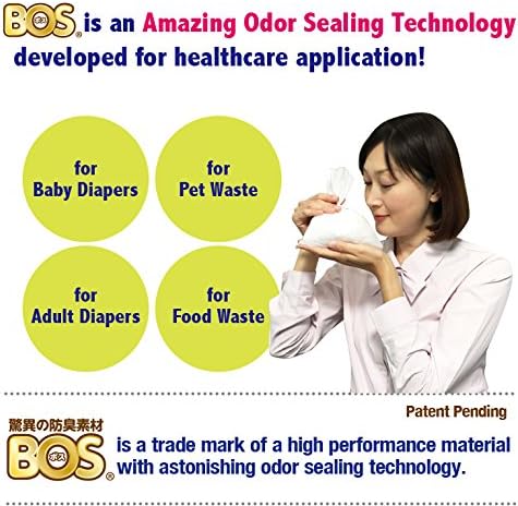 BOS Amazing – Bolsas desechables para sellado de olores, para residuos de mascotas (para perros pequeños) o cualquier eliminación de productos