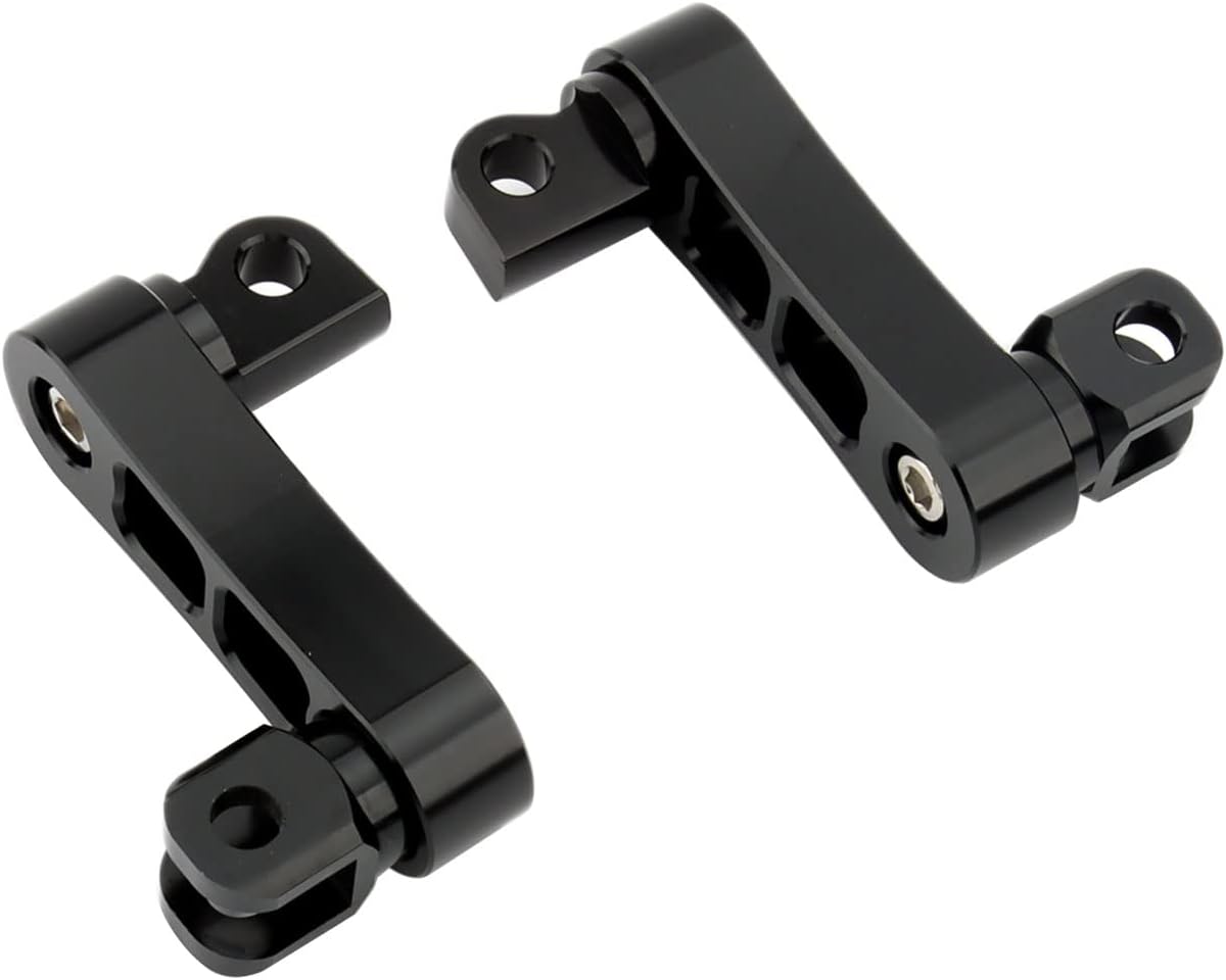 Estriberas ajustables para pasajeros, soportes de extensión de 2 14 pulgadas de montaje macho para Harley Sportster Dyna Softail Touring Road King