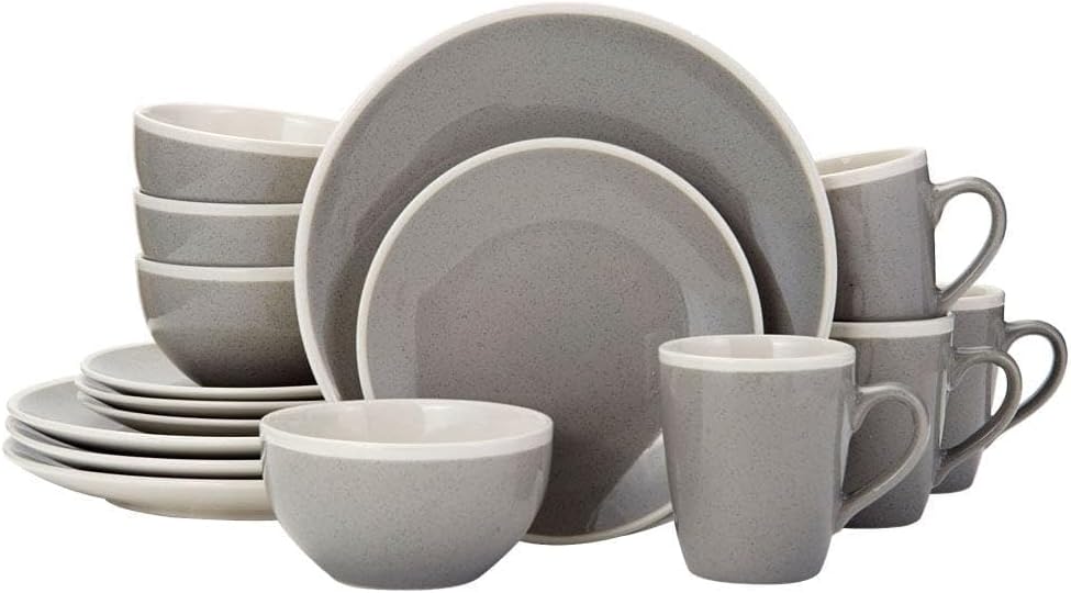 Gourmet Basics Melanie – Juego de vajilla de 16 piezas, servicio para 4
