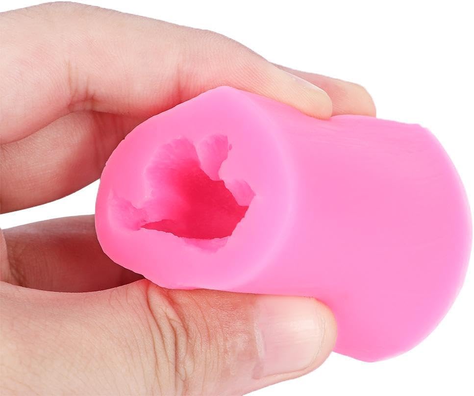 Molde de silicona para gatos 3D, mini molde de jabón para gatito, lindo molde de vela de gato, para bricolaje, galletas, fondant, pastel,