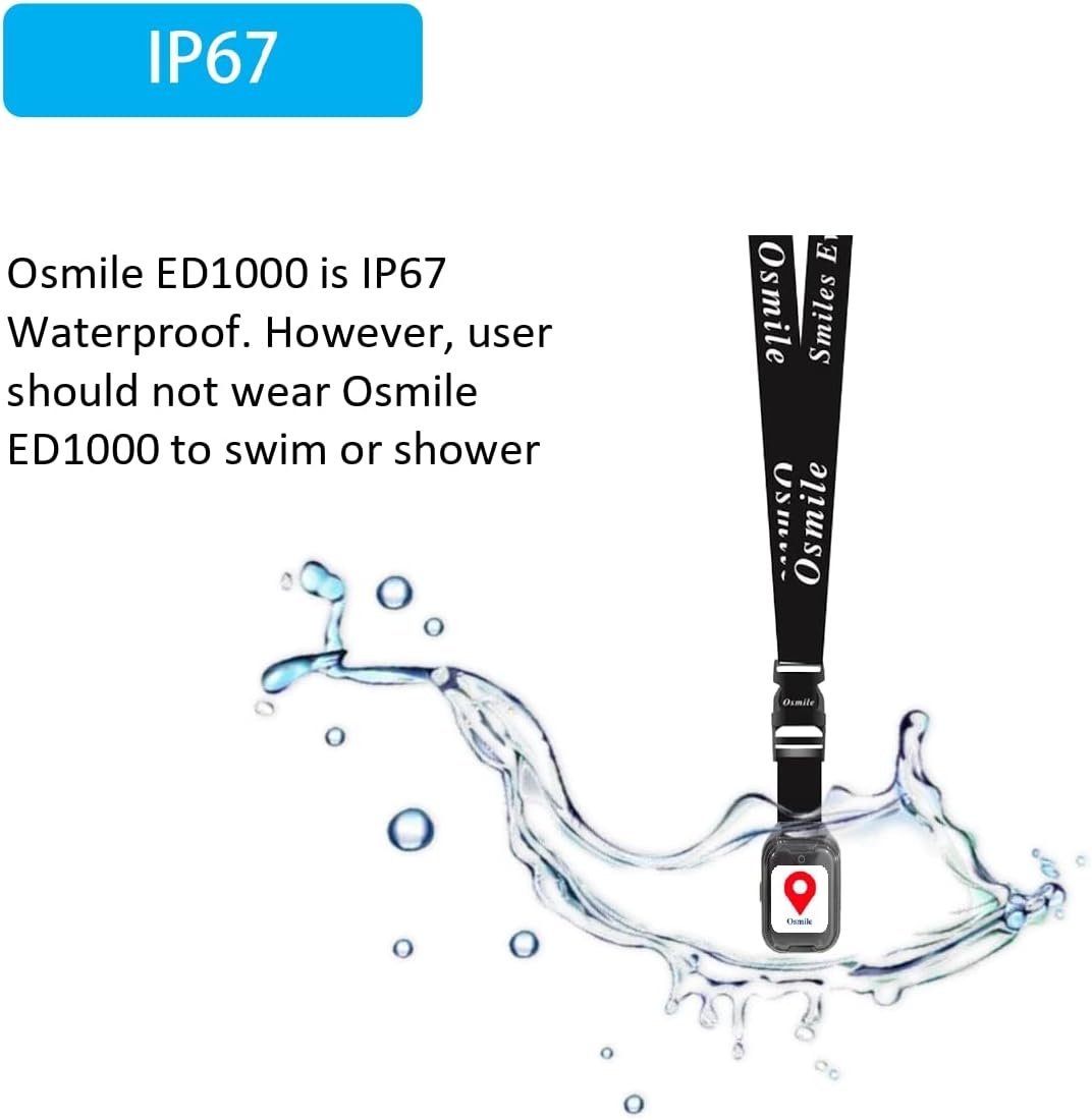 Osmile ED1000 (L) Senior Demencia & Alzheimer GPS Tracker Colgante (reloj GPS colgantereloj de seguimiento GPS demenciareloj de seguimiento GPSreloj