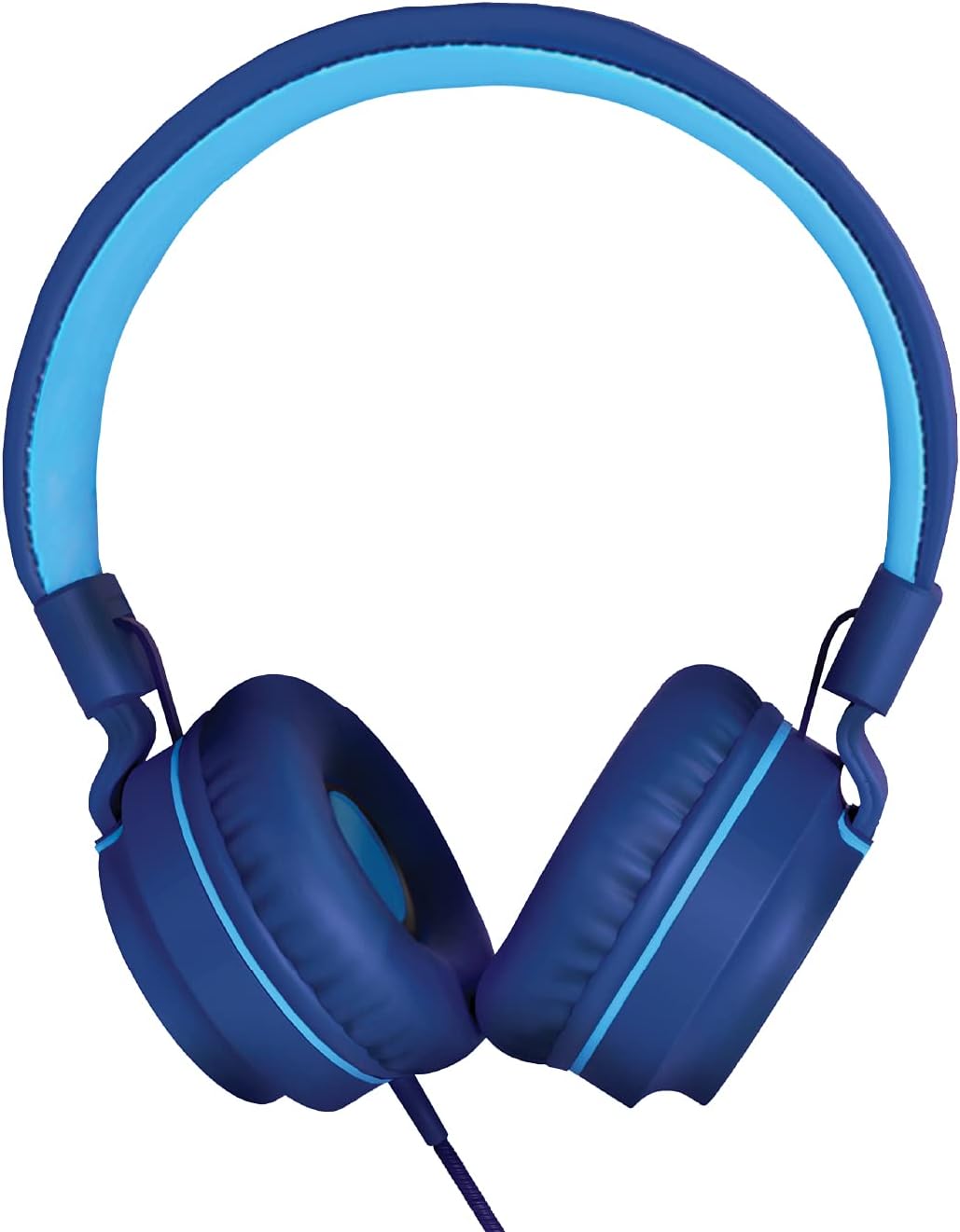 TALK WORKS Auriculares con cable para niños, audífonos sobre la oreja para el hogar, la escuela y los juegos, ligeros, portátiles, acolchados y