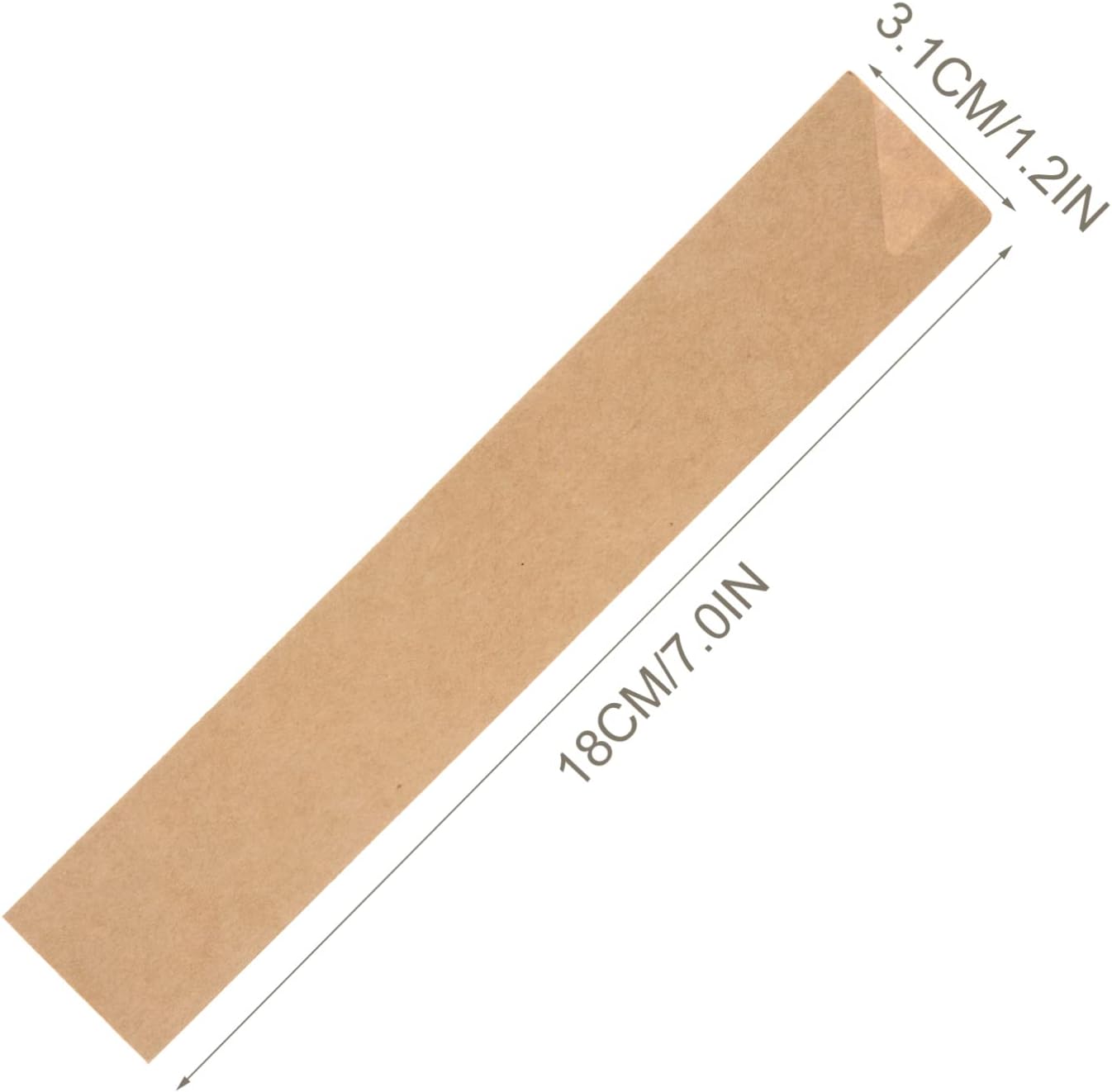 Hemoton 600 piezas de papel kraft palillos bolsa de palillos dorados bolsas de papel marrón vajilla manga de papel cubiertos manga comida comida