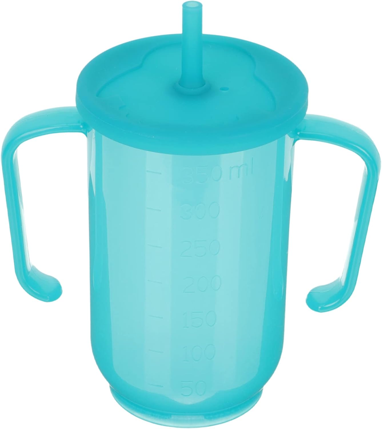 Luxshiny 2 tapas para el cuidado del vaso con asas, taza de pajita, a prueba de agua, convaleciente, beber, botella para ancianos, líquido,