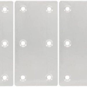 Juego de 4 placas de reparación, soporte plano de acero inoxidable, soporte recto para reparación de placas de fijación, soporte de unión para Juego de 4 placas de reparación, soporte plano de acero inoxidable, soporte recto para reparación de placas de fijación, soporte de unión para