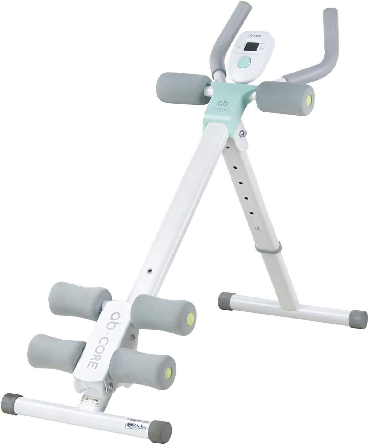 leikefitness Entrenador abdominal de altura ajustable para todo el cuerpo abdominal, máquina de entrenamiento de cintura, tóner de núcleo, piernas,