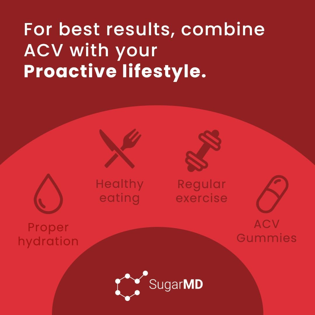 SugarMD Dr. Ergin’s Apple Cider Vinegar – 60 Gummies