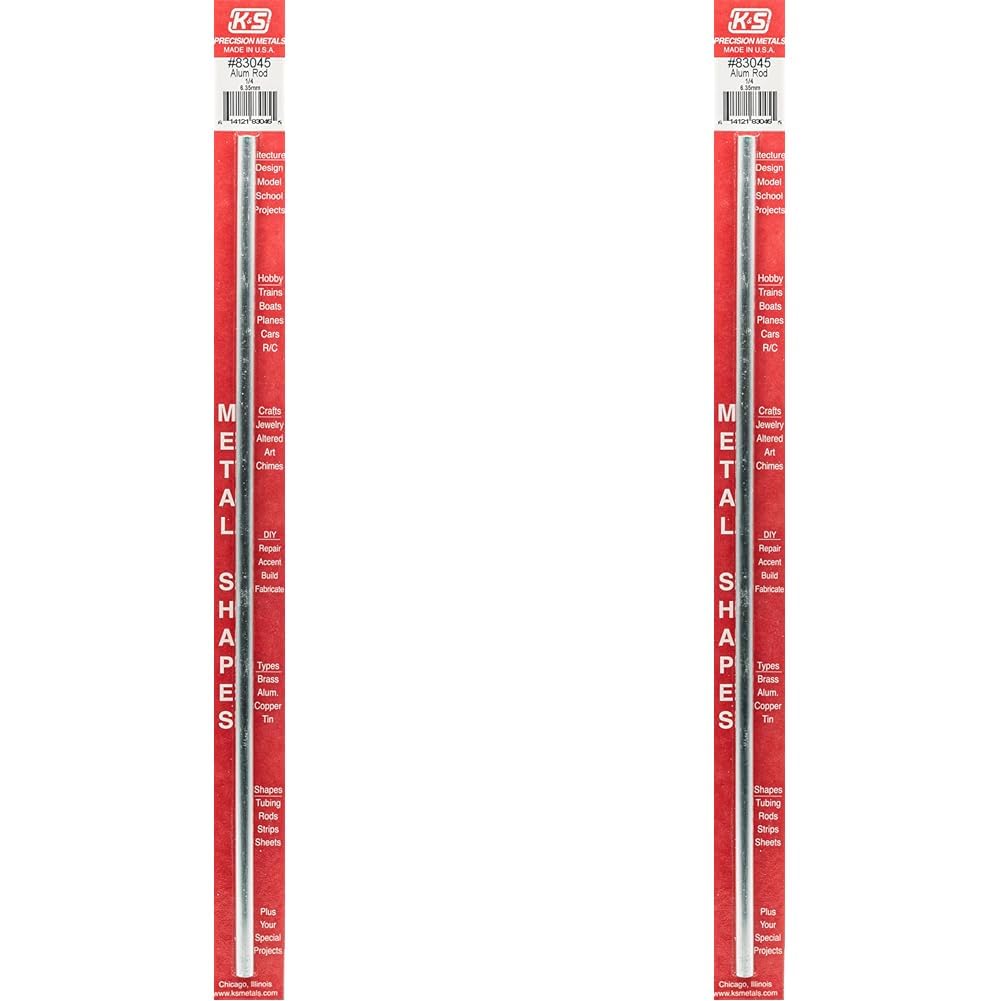 K & S 83045 – Varilla redonda de aluminio, 14 pulgadas de diámetro exterior x 12 pulgadas de largo, 1 pieza, fabricada en los Estados Unidos