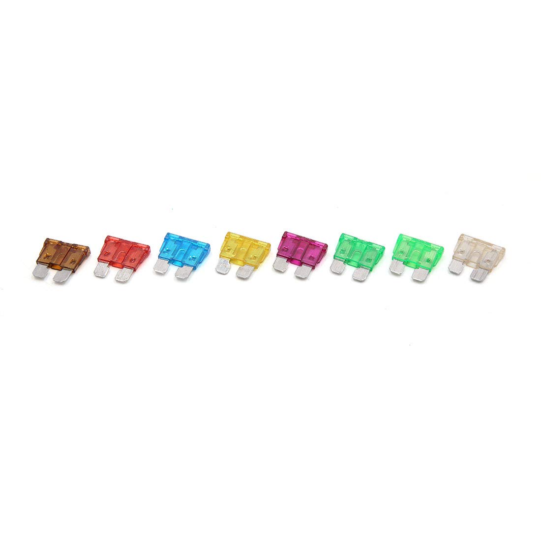 110Pcs 7.5A 10A 15A 20A 25A 30A 35A 40A ATC ATO Auto Car Truck Regular Blade Fuse Kit
