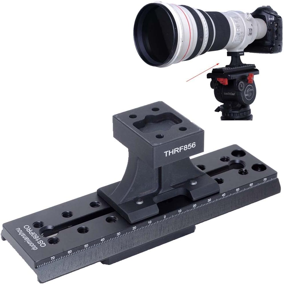 iShoot Soporte de pie para soporte de lente compatible con Canon EF 15.748in f2.8L is III USM & EF 23.622in f4L is III USM, soporte de soporte