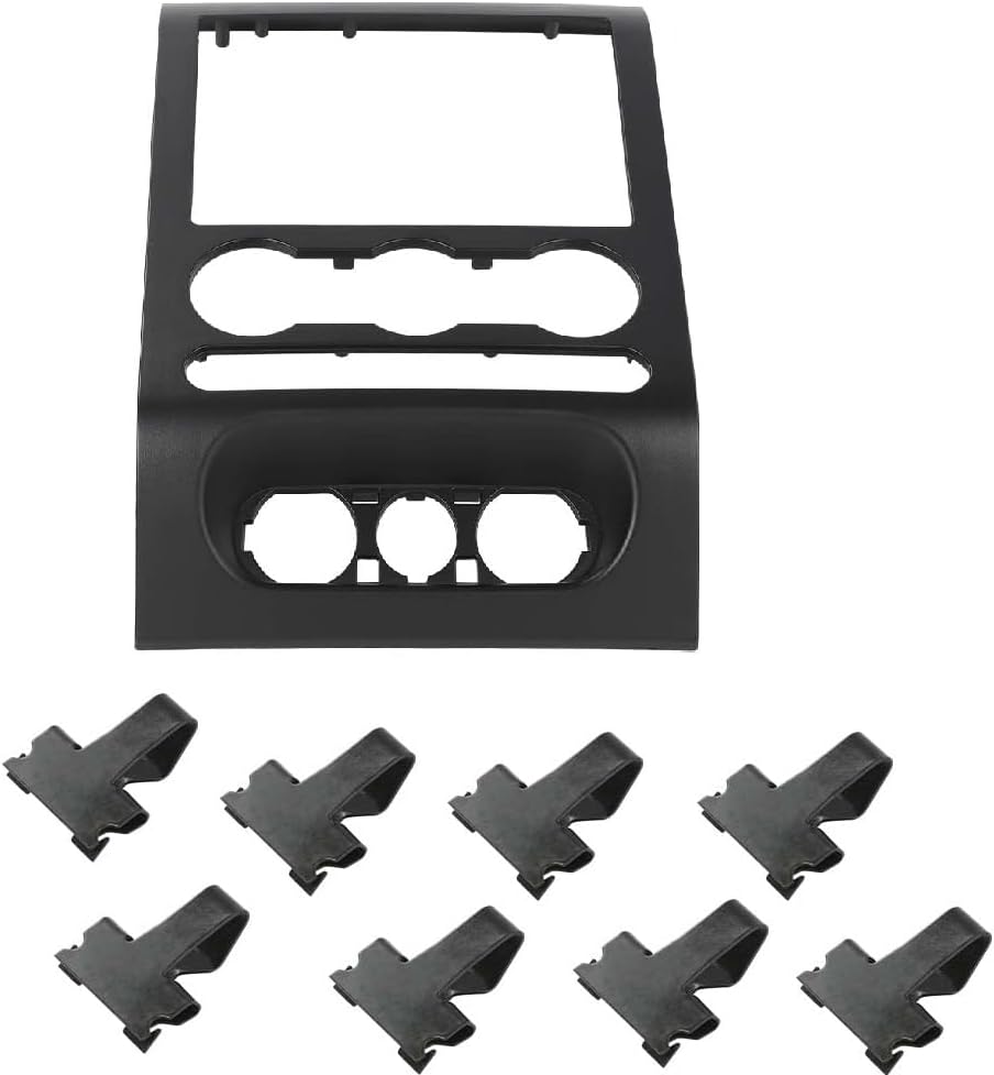 Dash Radio Climate Bisel Central Panel Compatible con Ford F150 2004, 2005, 2006, 2007, 2008, Negro