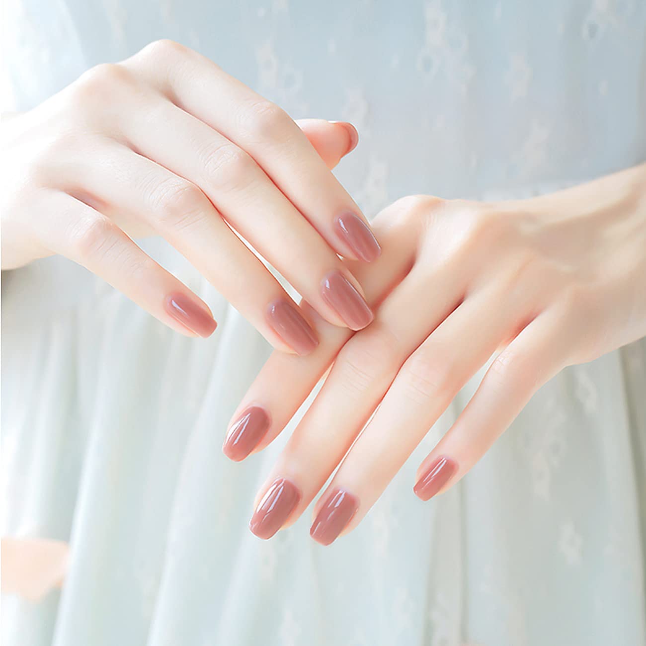 RARJSM – Esmalte de uñas en gel, color morado rosáceo cremoso, malva nude, 15 ml, requiere secar con lampara UV o LED, transparente, manicura