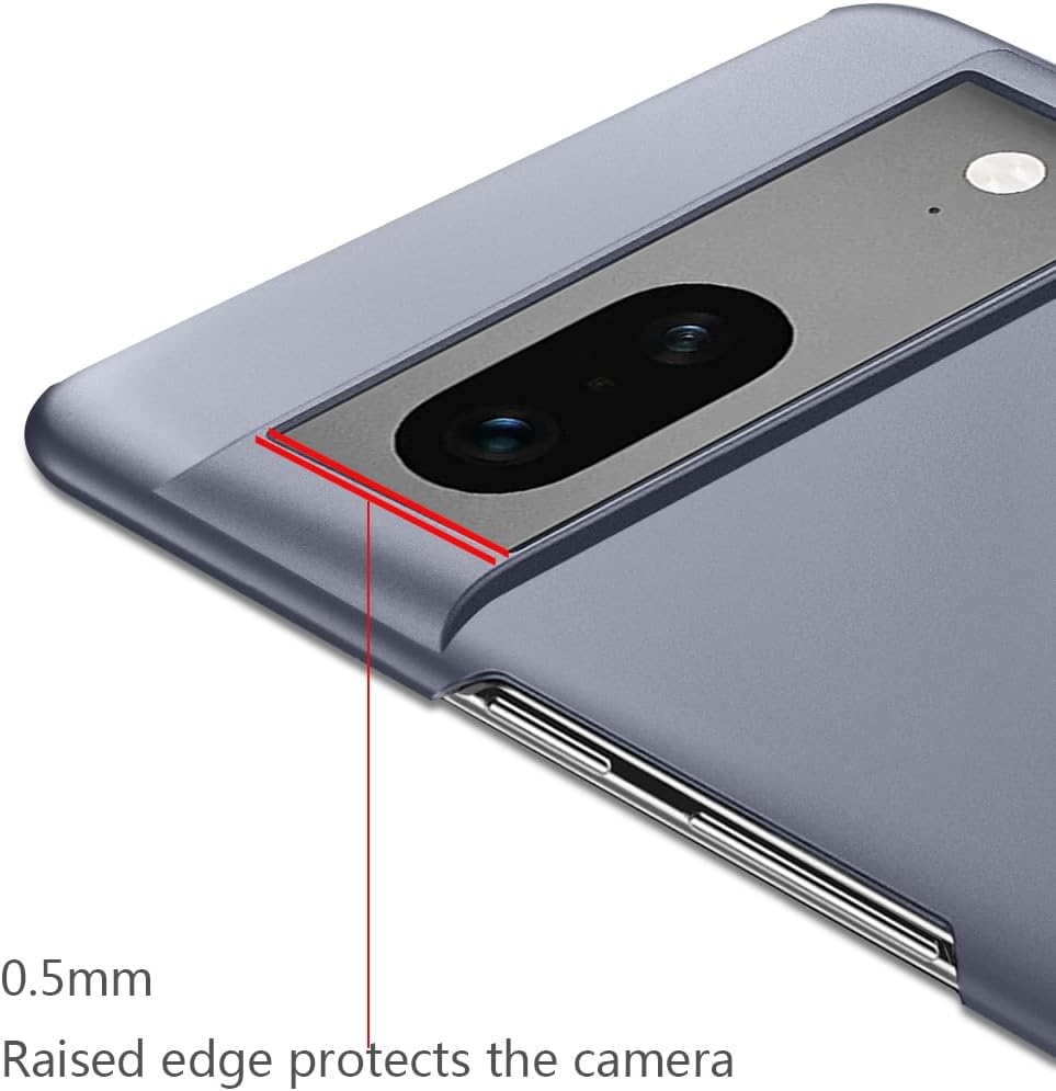 Bastmei Funda para Google Pixel 7 5G (2022), extremadamente ligera, ultra ligera, súper delgada, protección de cámara, carcasa de PC dura para