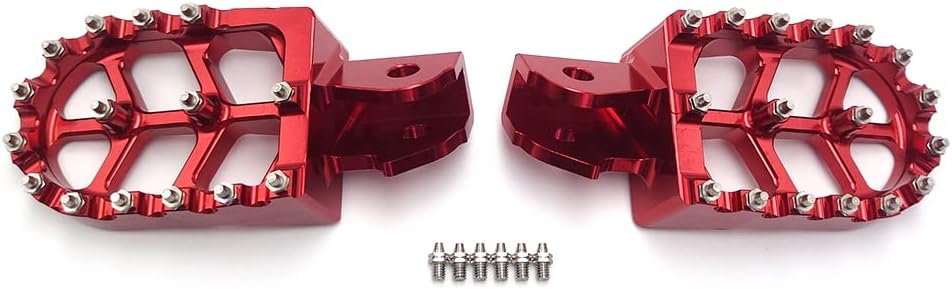 Estriberas de motocicleta para SurRon, soporte CNC para accesorios SurRon, Light Bee SurRon CRF150F CRF230F (rojo)