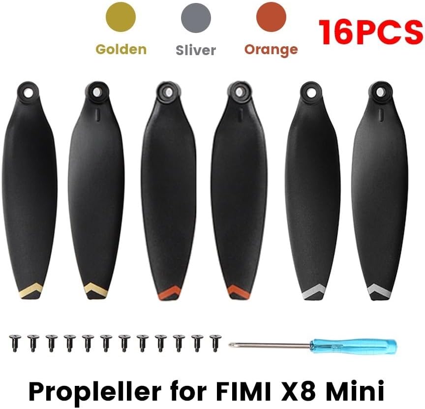 SeiZed 816 piezas de repuesto para hélices de dron, hélice CWCCW de liberación rápida para accesorios FIMI X8 Mini (Color blanco Combo 2)