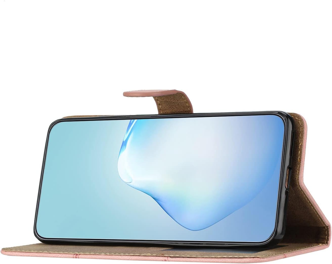 Funda con tapa para iPhone 15  Interior de TPU con soporte de visualización y ranuras para tarjetas  Funda de piel con cartera para teléfono con