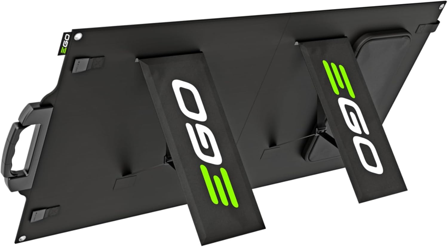 EGO SP1000 – Panel solar de 100 W con 2 soportes para estación de energía portátil Nexus de 3000 W PST3040, PST3041 y PST3042, color negro