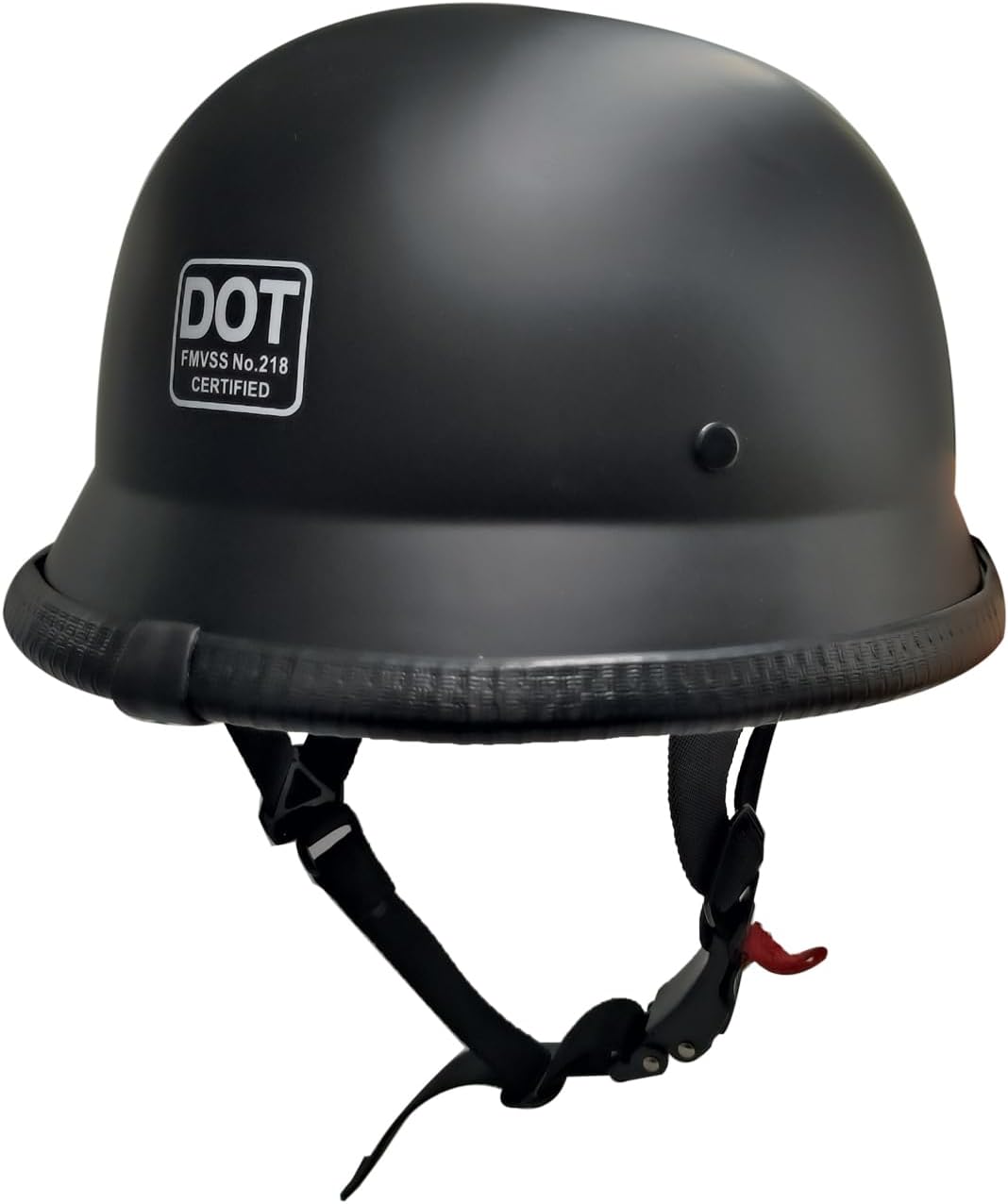 VRWEARE Casco de motocicleta de estilo alemán, aprobado por DOT, casco de media cara para hombres y mujeres, casco de media cara para motocicleta,