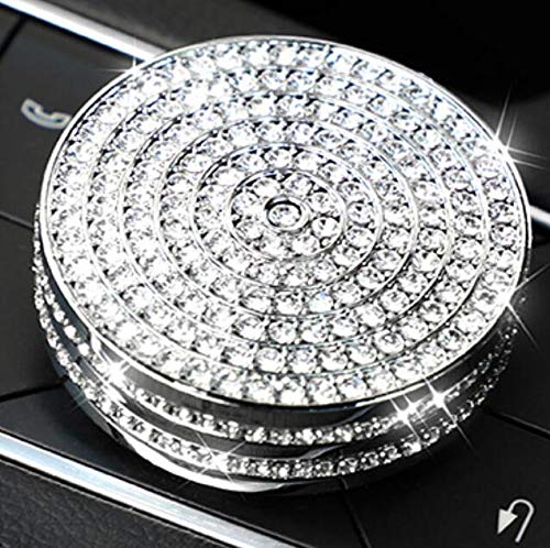 Compatible con Cadillac CT4 CT5 XT4 CT6 XT5 XT6 Accesorios brillantes para mujer Control Volumen Cubierta Accesorio (Plata)