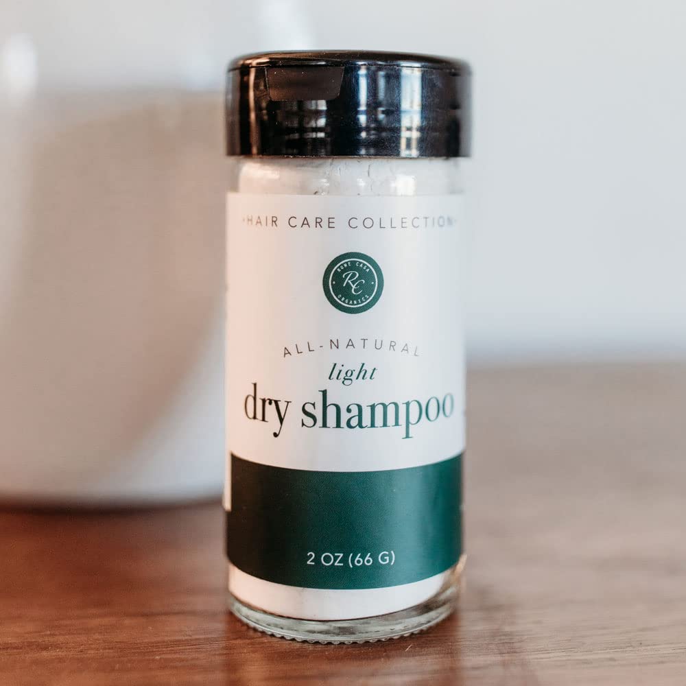 Rowe Casa Organics Champú seco para cabello claro, champú en polvo totalmente natural para cuero cabelludo y cabello grasos, 2 onzas