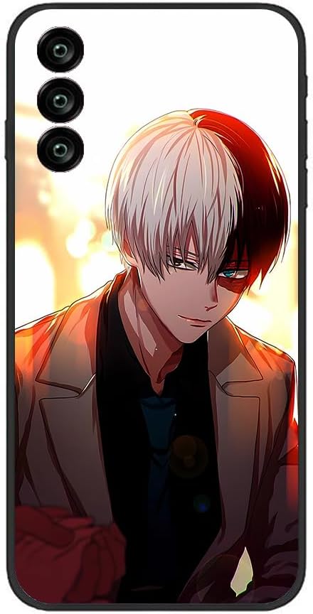 Black Slim Soft Matte Durable Rubber Silicone TPU Fundas Fit Cover Case for Samsung Galaxy A13 5G A04S Todoroki Shoto Anime Japan 03