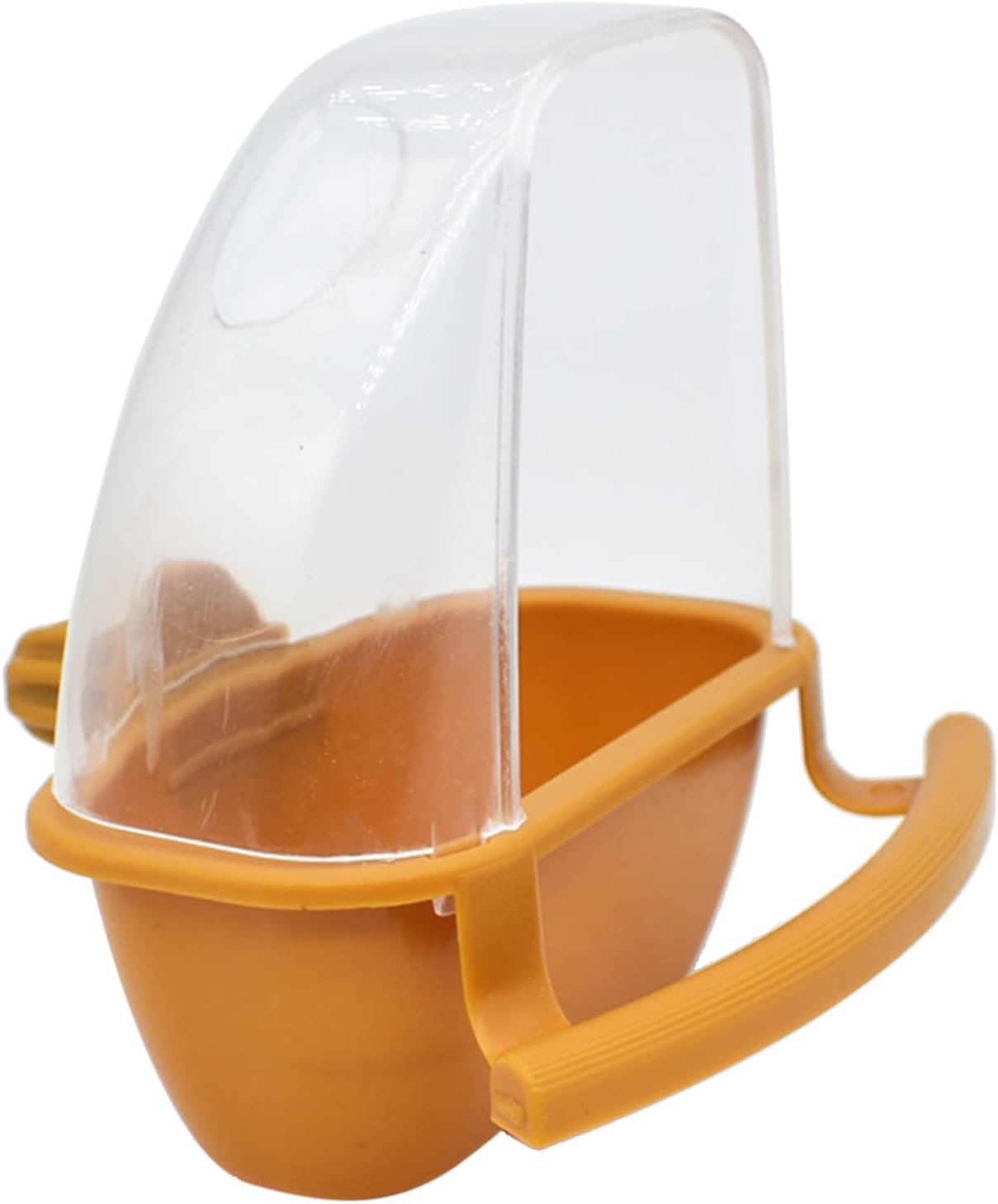 Comedero para jaula de pájaros, plástico, a prueba de salpicaduras, fácil de llenar, adecuado para pájaros pequeños y loros