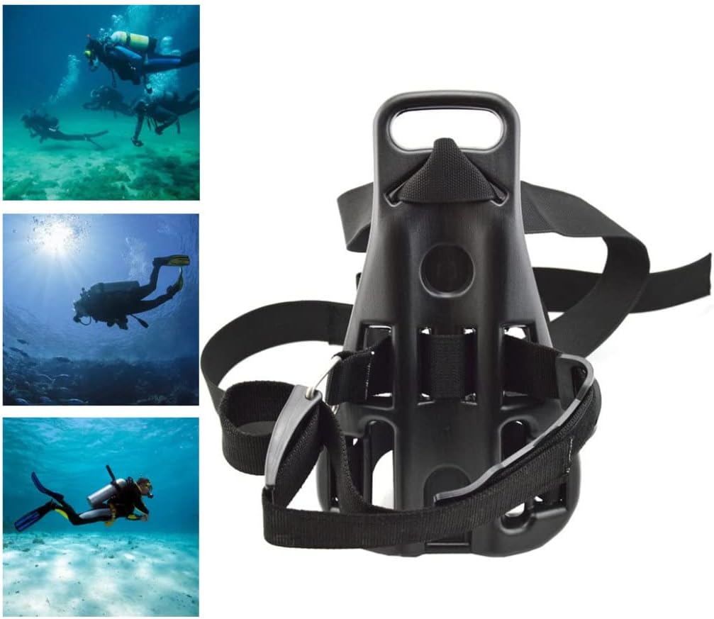 Mednkoku Mochila de tanque de buceo, soporte para tanque de buceo, soporte para tanque de buceo, soporte de botella de oxígeno para deportes bajo el