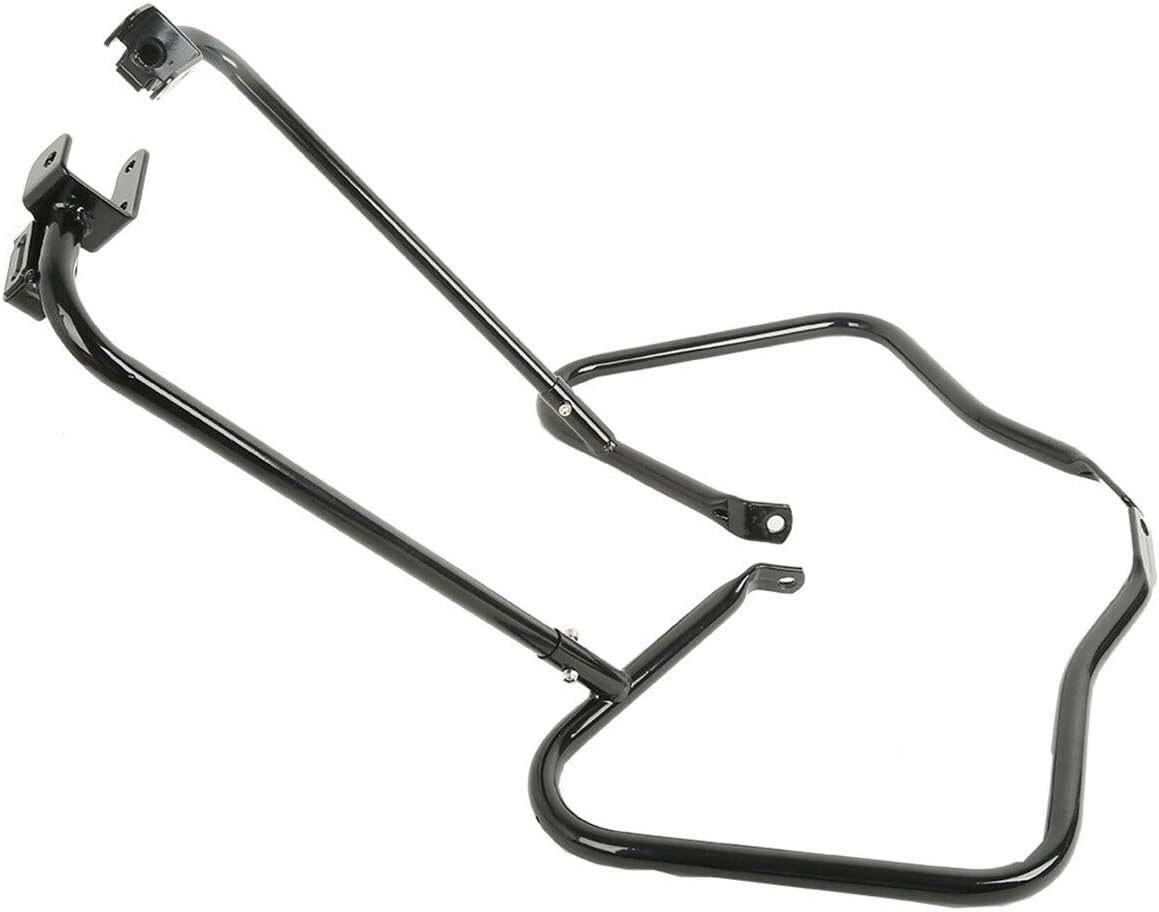 TCT-MOTORPARTS Soporte de alforja para barra de choque compatible con Harley Road King FLHR Street Glide FLHX Special FLHXS Ultra Limited FLHTK CVO