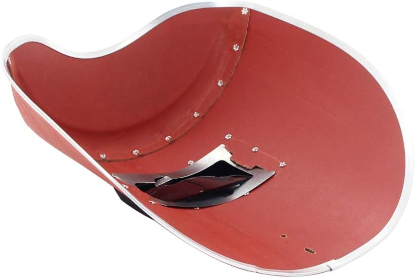 Utoolmart Máscara de soldadura Escudo de mano Casco de soldadura Arco Tig pulido protector facial con gafas para alta temperatura de operación de