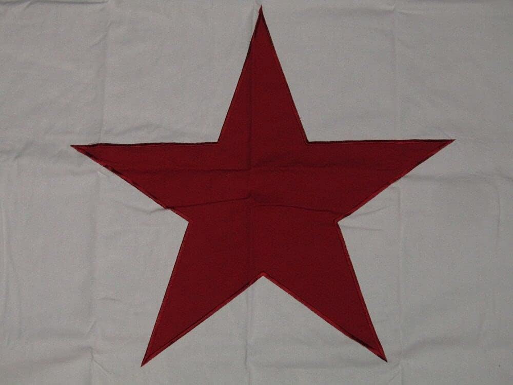 Premium 3×5 Embroidered Georgia Secession Red 100% Cotton Flag 3’x5′ clips
