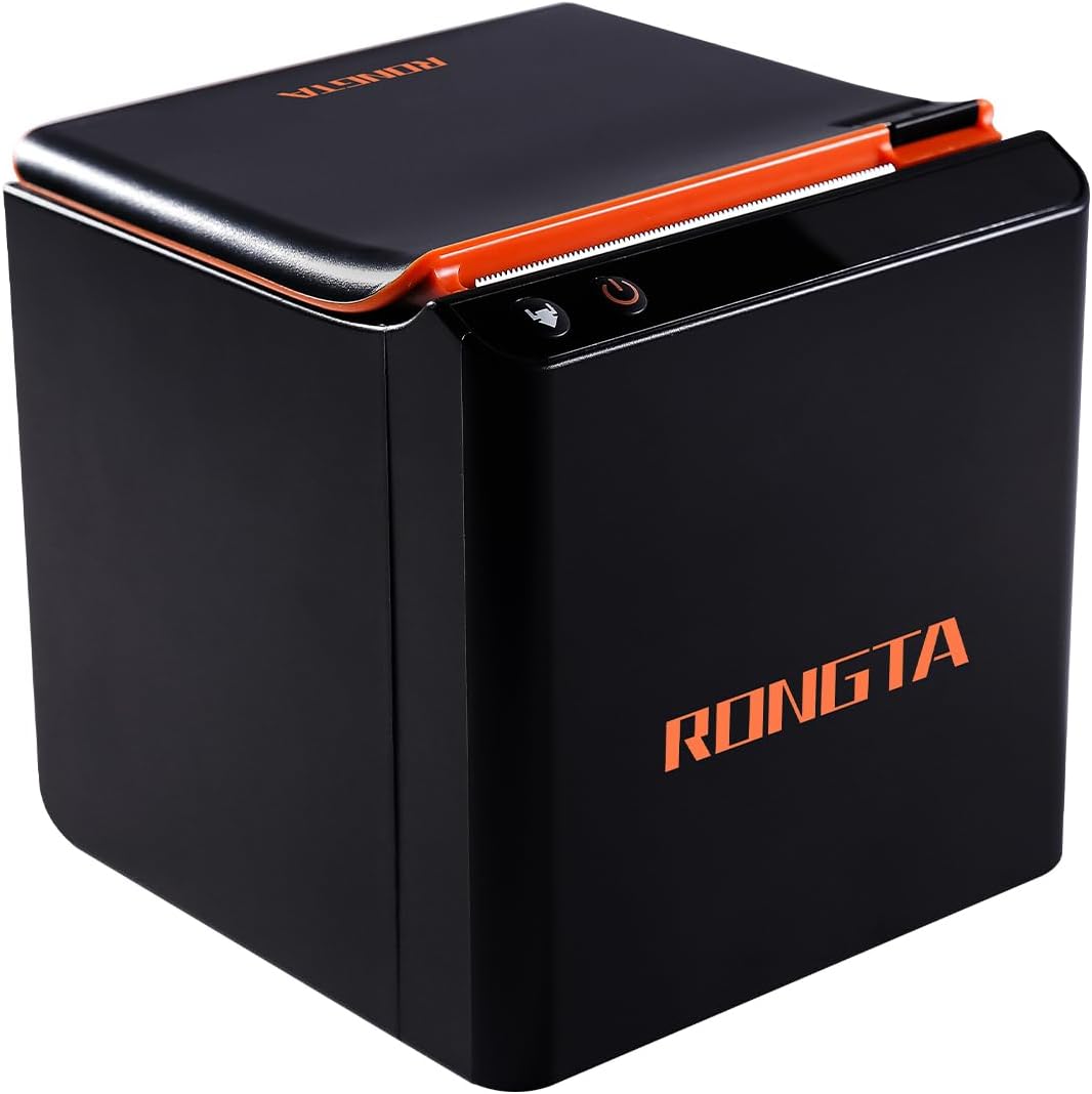 Rongta Impresora POS de 3.150 in, impresora térmica de recibos, impresora de cocina con cortador automático ESCPOS, compatible con impresora de caja