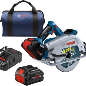 Bosch PROFACTOR GKS18V-25CB14 – Kit de sierra circular inalámbrica de 7-14 pulgadas, brazo fuerte de 18 V, incluye (1) batería de rendimiento Bosch PROFACTOR GKS18V-25CB14 – Kit de sierra circular inalámbrica de 7-14 pulgadas, brazo fuerte de 18 V, incluye (1) batería de rendimiento