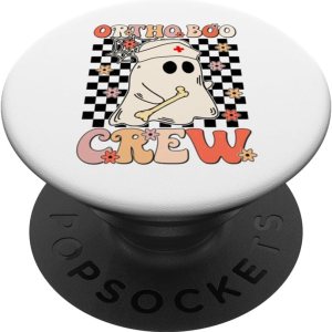 Ortho Boo Crew Ghost Pumpkin – Enfermera ortopédica para Halloween, PopSockets estándar PopGrip Ortho Boo Crew Ghost Pumpkin – Enfermera ortopédica para Halloween, PopSockets estándar PopGrip