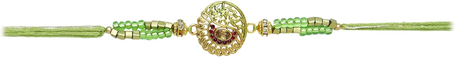 Rakhi individual para hermano Rakhi hilo para Bhai Bhabhi Bhaiya Bhabhi y Bhatiji veera Raksha Bandhan Rakhi paquete de regalo Dora pulsera kalwa