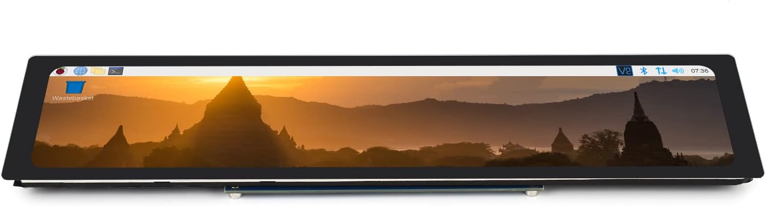 LCD HDMI de 11,9 pulgadas, pantalla táctil capacitiva, 320 × 1480, HDMI, IPS, cubierta de vidrio endurecido, compatible con todas las versiones de